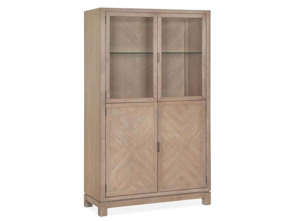 Henry & Mason - Juniper Hill Display Cabinet in Cerused Khaki - AFA00019 view 1