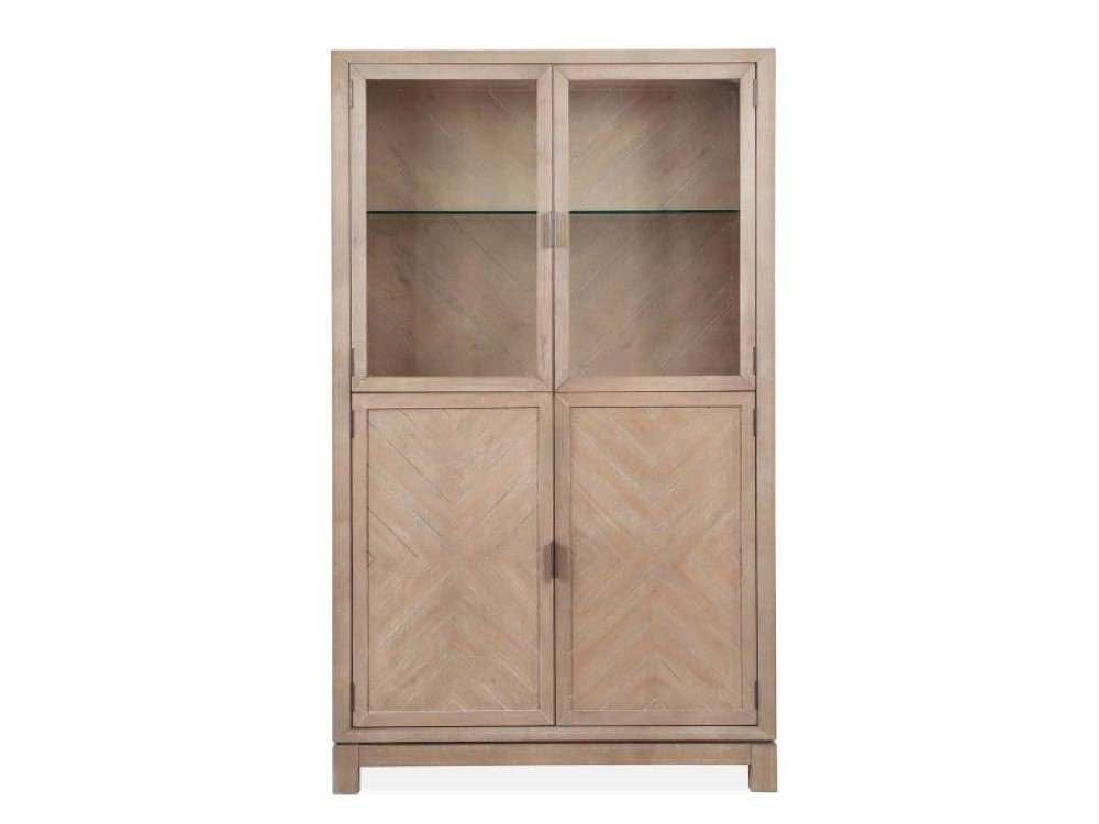 Henry & Mason - Juniper Hill Display Cabinet in Cerused Khaki - AFA00019 view 2