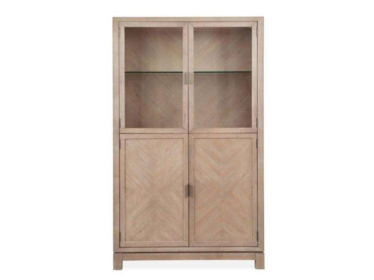 Henry & Mason - Juniper Hill Display Cabinet in Cerused Khaki - AFA00019 view 2