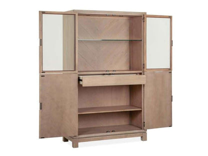Henry & Mason - Juniper Hill Display Cabinet in Cerused Khaki - AFA00019 view 5