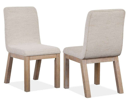 Henry & Mason - Juniper Hill Upholstered Host Side Chair in Cerused Khaki (Set of 2) - AFA00021 view 1
