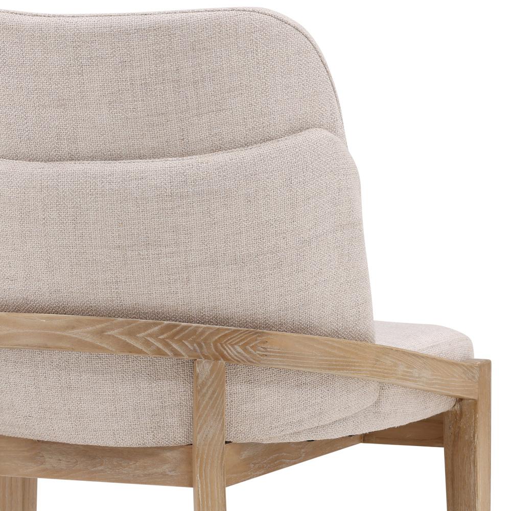 Henry & Mason - Kerns Light Natural Elm Wood Dining Chair with Beige Performance Fabric - DV7087 veiw 5