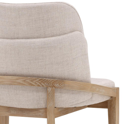 Henry & Mason - Kerns Light Natural Elm Wood Dining Chair with Beige Performance Fabric - DV7087 veiw 5