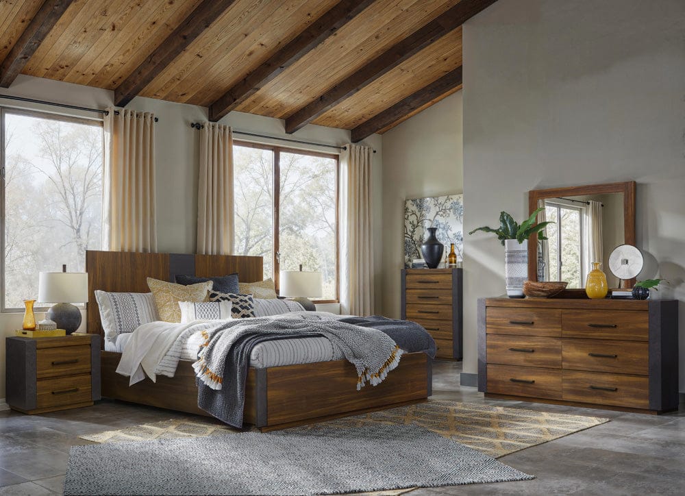 Henry & Mason  -  Kessler Tavern Brown King Panel Bed  - AFA00999 view 7