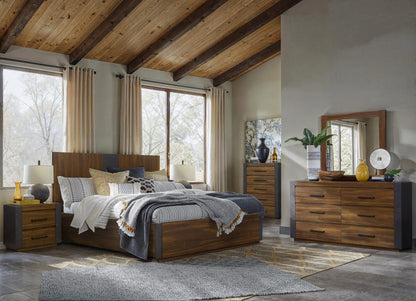 Henry & Mason  -  Kessler Tavern Brown King Panel Bed  - AFA00999 view 7