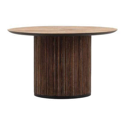 Henry & Mason - Kholman 51in Round Natural Teak Wood Dining Table - DV7926 veiw 1