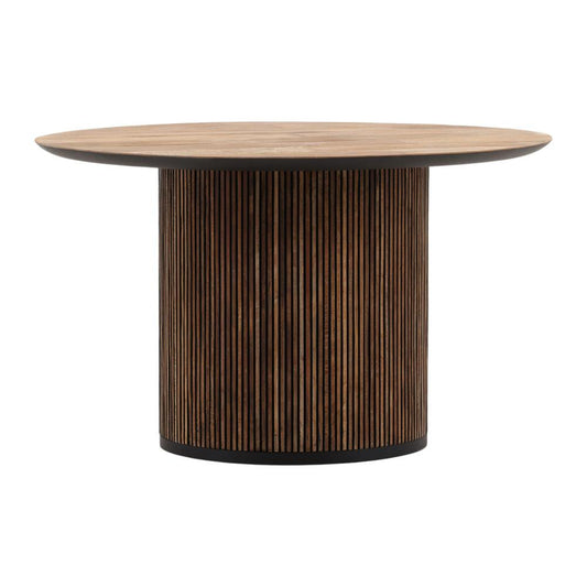 Henry & Mason - Kholman 51in Round Natural Teak Wood Dining Table - DV7926 veiw 1