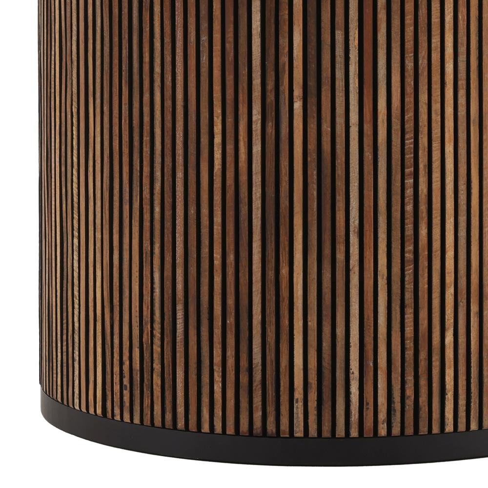 Henry & Mason - Kholman 51in Round Natural Teak Wood Dining Table - DV7926 veiw 3