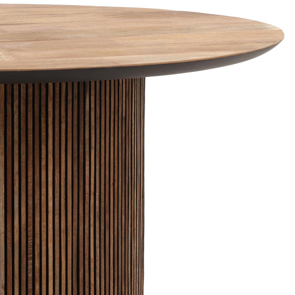 Henry & Mason - Kholman 51in Round Natural Teak Wood Dining Table - DV7926 veiw 5