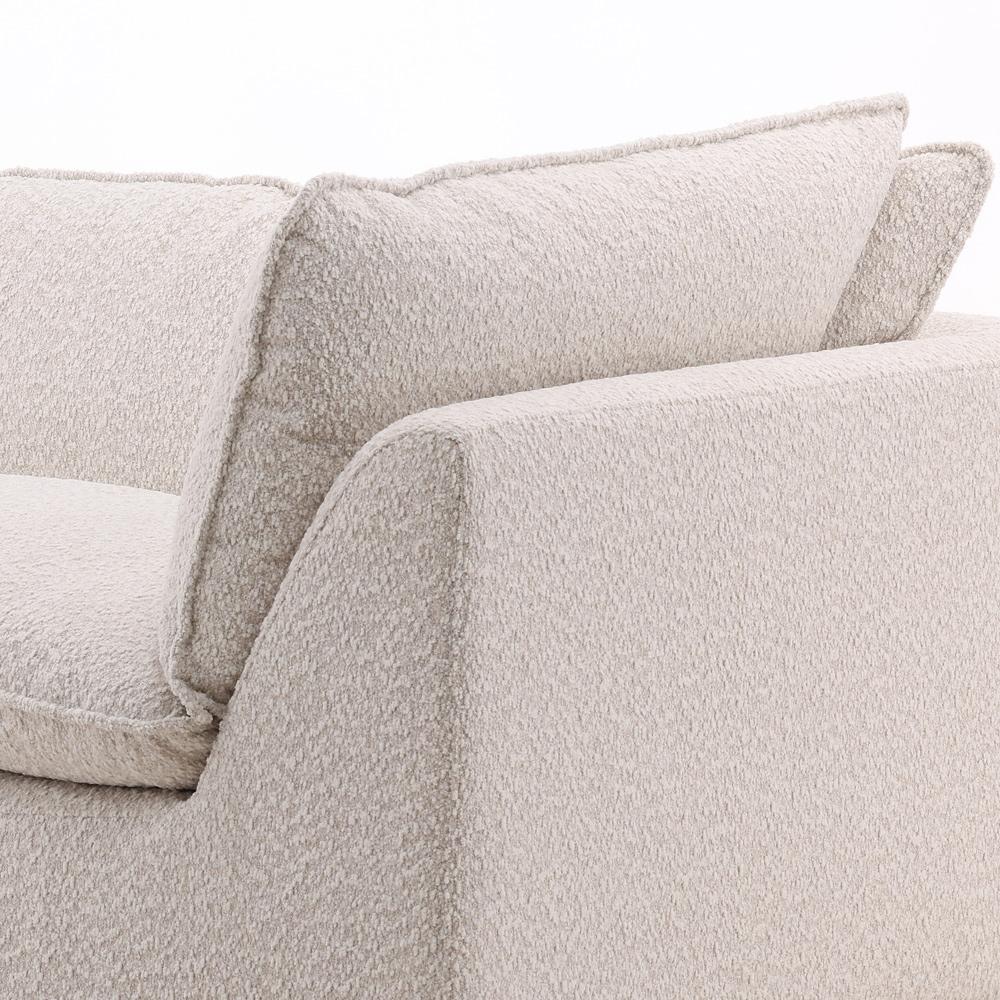 Henry & Mason - Kimber Ash Wood Sofa with Cream Chenille Fabric - DV7463 veiw 5
