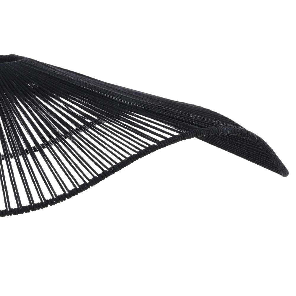 Henry & Mason - Kimiko Iron Frame Cotton Rope Hanging Pendant Light In Black - DV7794 veiw 2