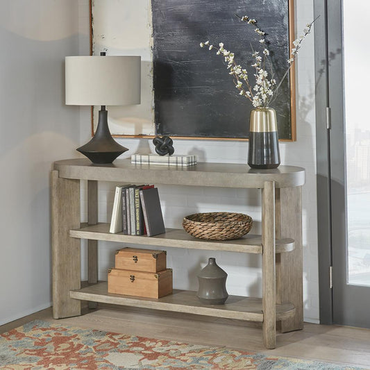 Henry & Mason - Kinship Sofa Table in Dusty Taupe with Concrete Tops - AFA03356 view 1