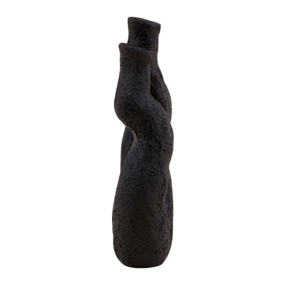 Henry & Mason - Krazinta 12.5in Black Terracotta Vase - DV7626 veiw 3