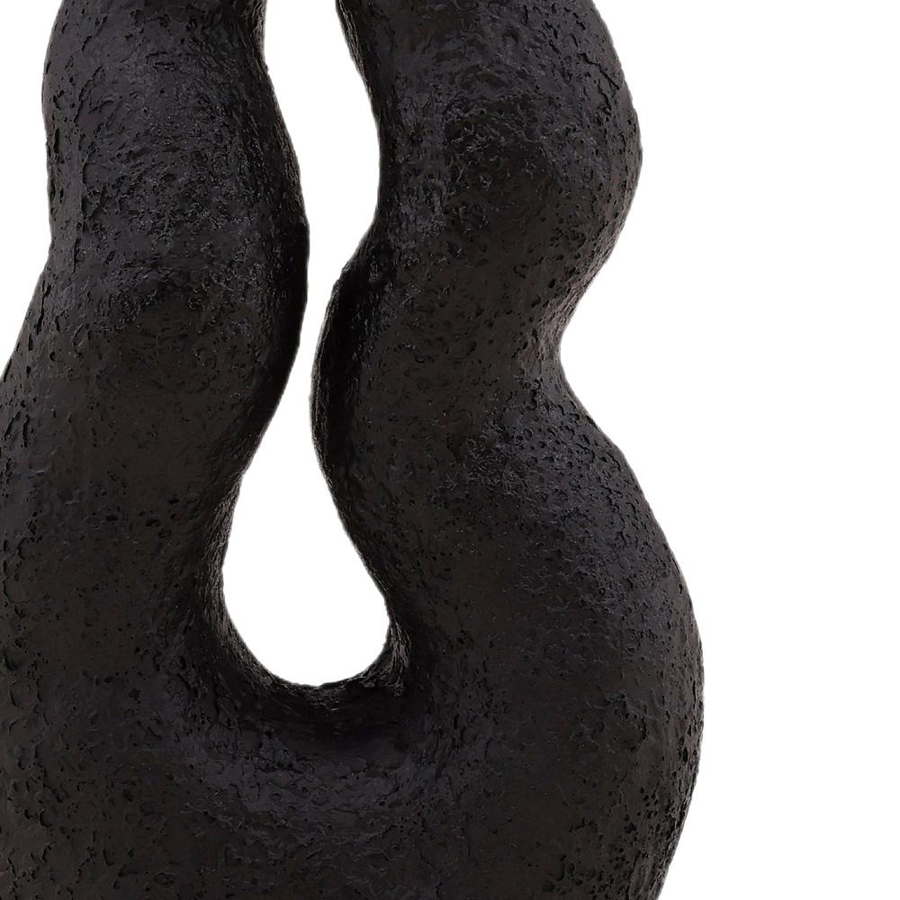 Henry & Mason - Krazinta 12.5in Black Terracotta Vase - DV7626 veiw 4
