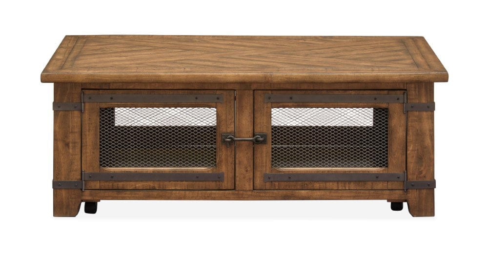 Henry & Mason - Lansbury Top Storage Cocktail Table With Casters - AFA00193 view 3