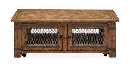 Henry & Mason - Lansbury Top Storage Cocktail Table With Casters - AFA00193 view 3