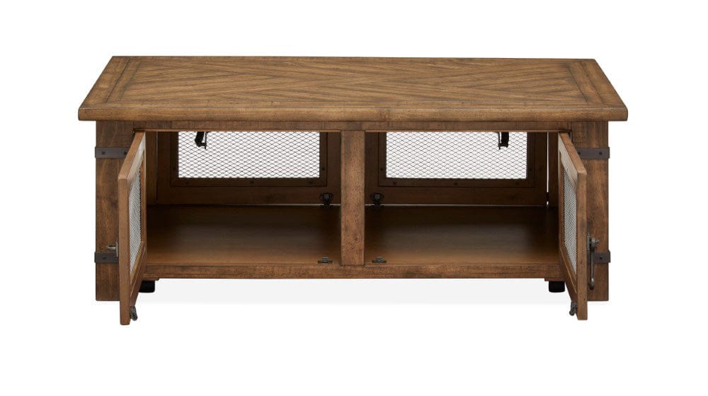 Henry & Mason - Lansbury Top Storage Cocktail Table With Casters - AFA00193 view 5