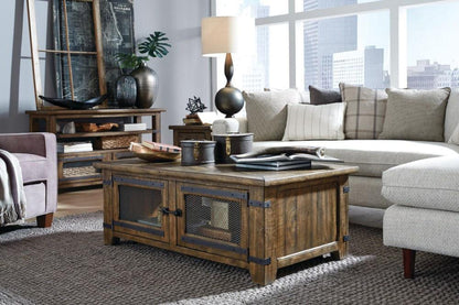 Henry & Mason - Lansbury Top Storage Cocktail Table With Casters - AFA00193 view 8