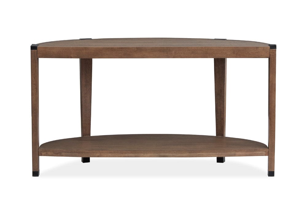 Henry & Mason  -  Lanson Wallaby And Matte Black Demilune Sofa Table  - AFA01007 view 3