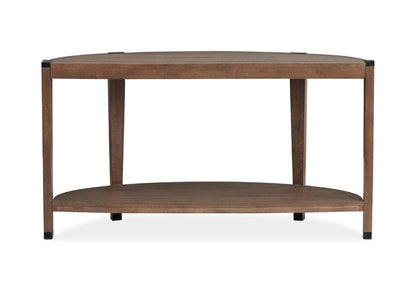 Henry & Mason  -  Lanson Wallaby And Matte Black Demilune Sofa Table  - AFA01007 view 3