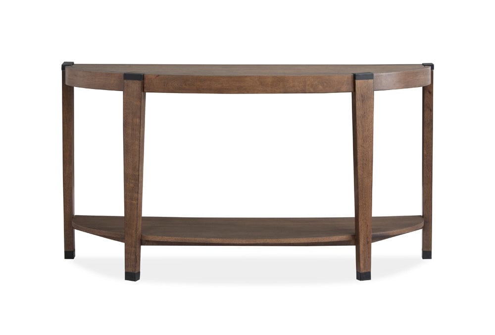 Henry & Mason  -  Lanson Wallaby And Matte Black Demilune Sofa Table  - AFA01007 view 5