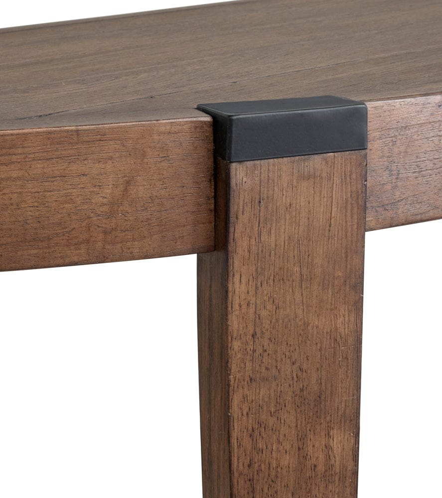Henry & Mason  -  Lanson Wallaby And Matte Black Demilune Sofa Table  - AFA01007 view 8