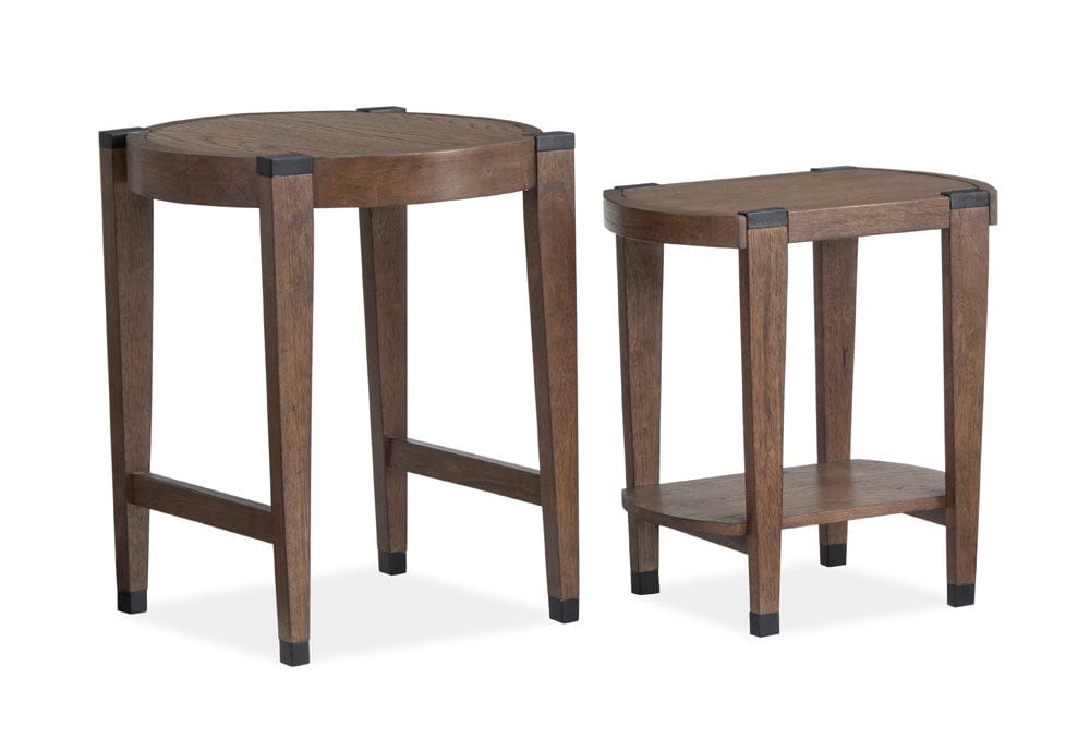 Henry & Mason  -  Lanson Wallaby And Matte Black Nesting End Table  - AFA01008 view 2
