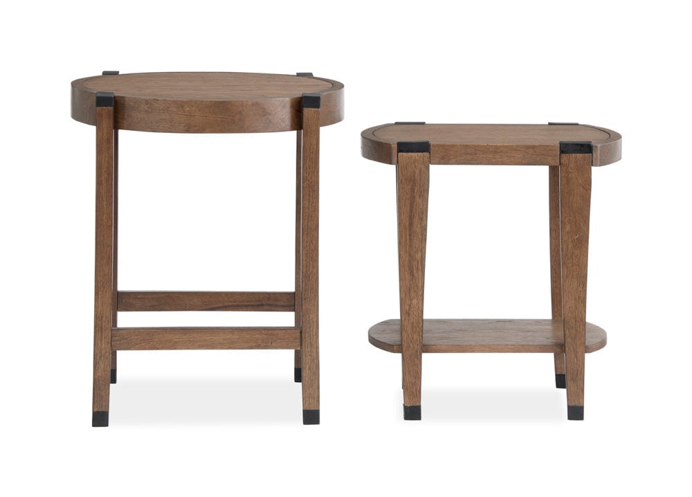 Henry & Mason  -  Lanson Wallaby And Matte Black Nesting End Table  - AFA01008 view 6