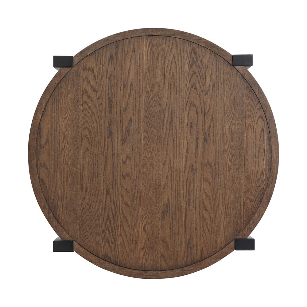 Henry & Mason  -  Lanson Wallaby And Matte Black Round Cocktail Table  - AFA01009 view 6