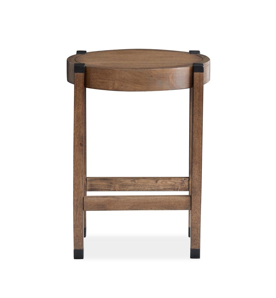 Henry & Mason  -  Lanson Wallaby And Matte Black Round End Table  - AFA01010 view 3