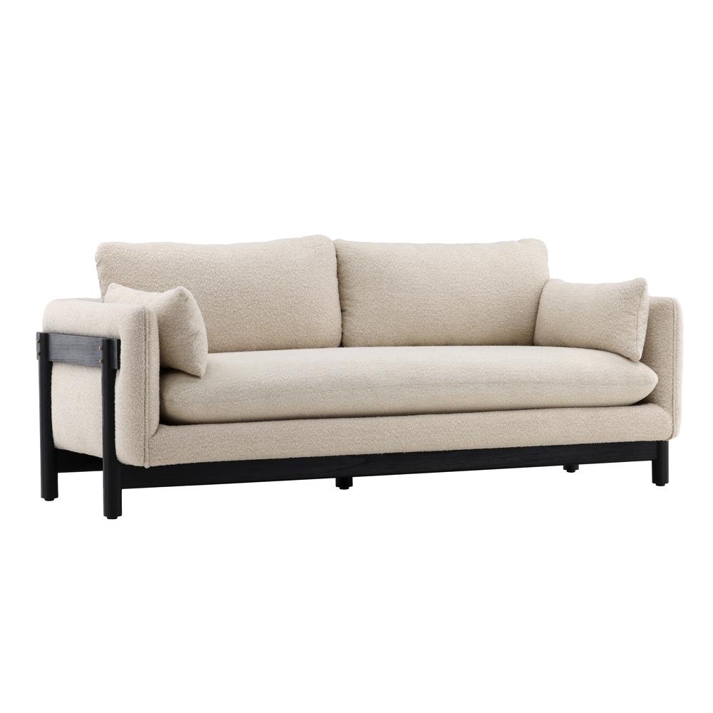 Henry & Mason - Lark 80in Mindi Wood Sofa In Beige Performance Fabric - DV7127 veiw 1