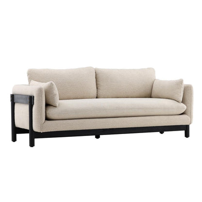Henry & Mason - Lark 80in Mindi Wood Sofa In Beige Performance Fabric - DV7127 veiw 1