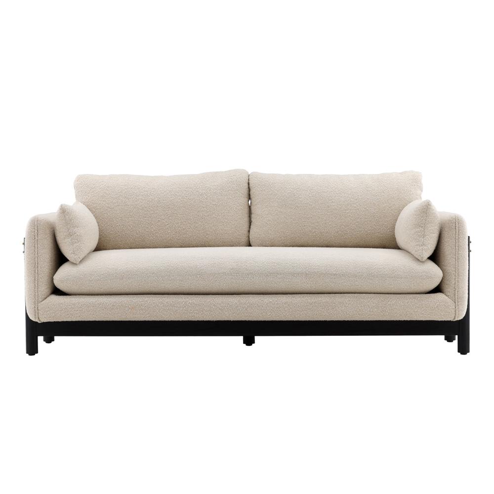 Henry & Mason - Lark 80in Mindi Wood Sofa In Beige Performance Fabric - DV7127 veiw 2