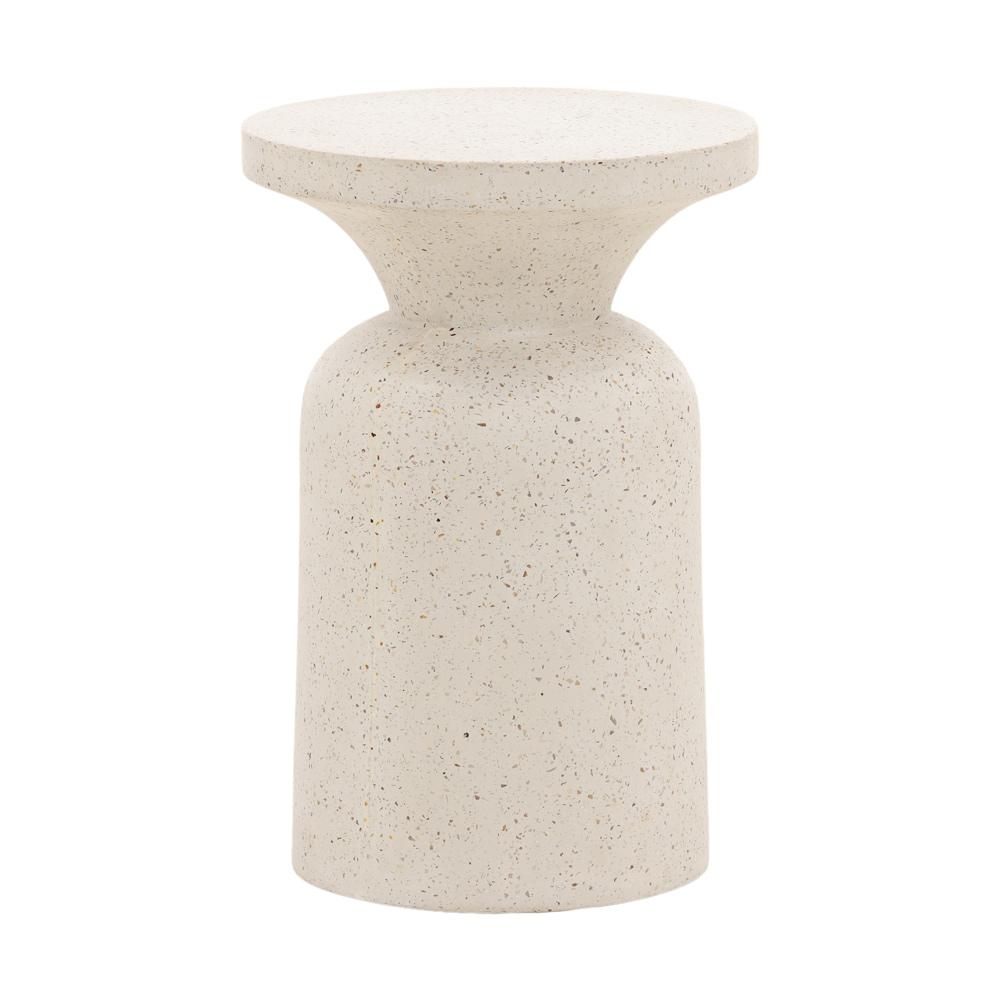 Henry & Mason - Lazu Terrazzo End Table in Ivory - DV7297 veiw 1
