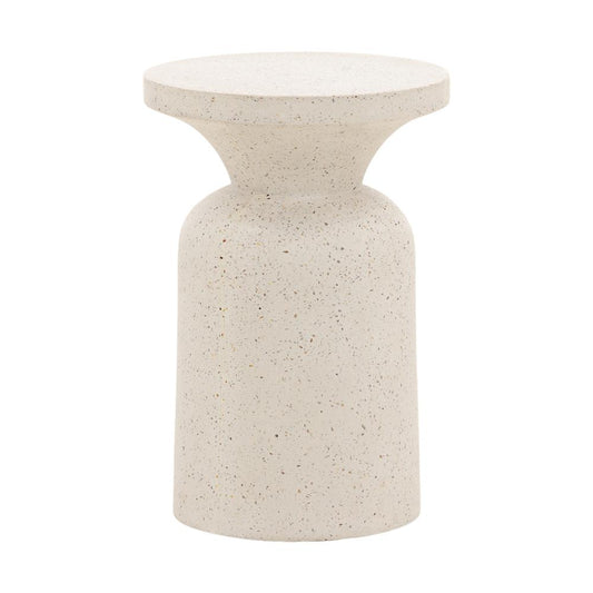Henry & Mason - Lazu Terrazzo End Table in Ivory - DV7297 veiw 1