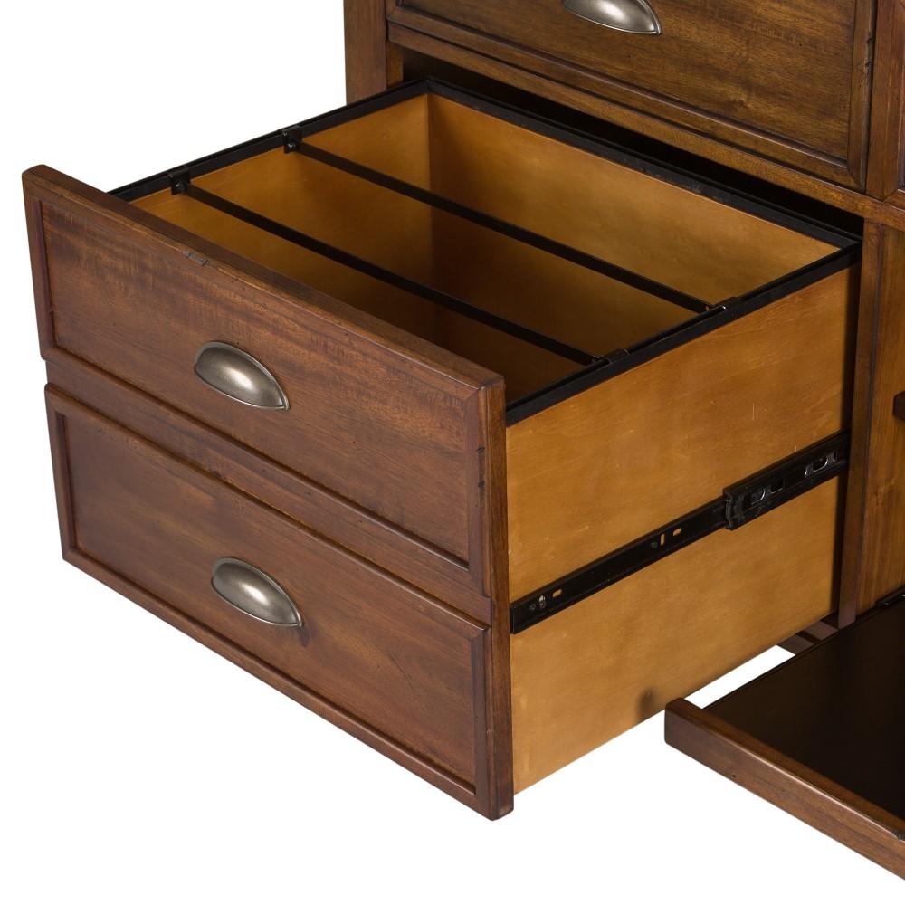 Henry & Mason - Lexington Manor Complete 2 Piece Desk in Cobblestone Brown - AFA02593 view 8