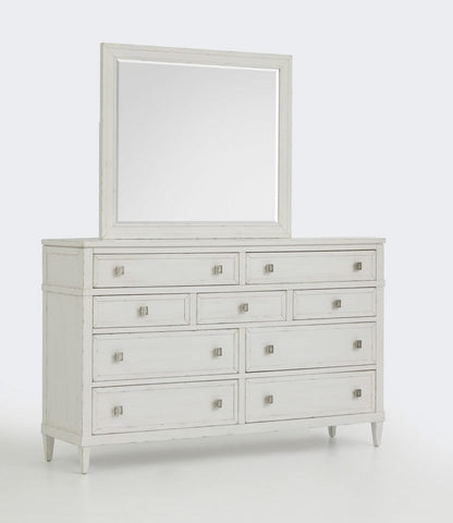 Henry & Mason  -  Linden Shore White Drawer Dresser With Landscape Mirror  - AFA00953 view 1