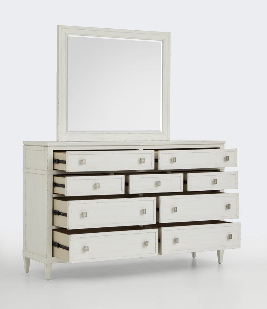 Henry & Mason  -  Linden Shore White Drawer Dresser With Landscape Mirror  - AFA00953 view 7