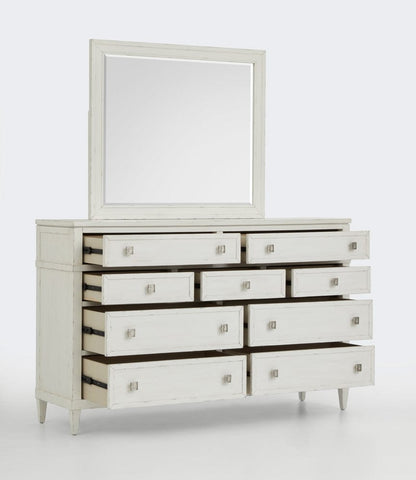 Henry & Mason  -  Linden Shore White Drawer Dresser With Landscape Mirror  - AFA00953 view 7