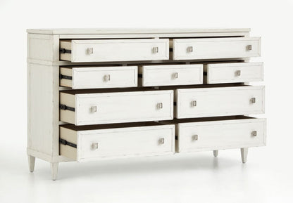 Henry & Mason  -  Linden Shore White Drawer Dresser With Landscape Mirror  - AFA00953 view 8