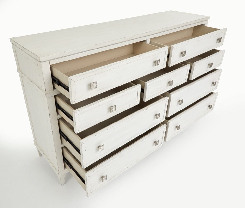 Henry & Mason  -  Linden Shore White Drawer Dresser With Landscape Mirror  - AFA00953 view 9