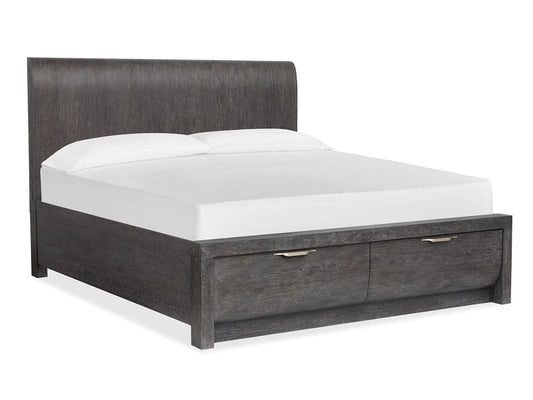 Henry & Mason  -  Linsbury Black Heron California King Panel Storage Bed  - AFA01031 view 1