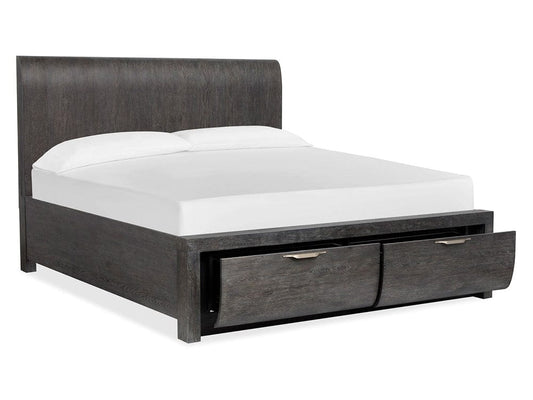 Henry & Mason  -  Linsbury Black Heron California King Panel Storage Bed  - AFA01031 view 2