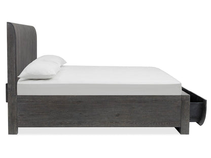 Henry & Mason  -  Linsbury Black Heron California King Panel Storage Bed  - AFA01031 view 5