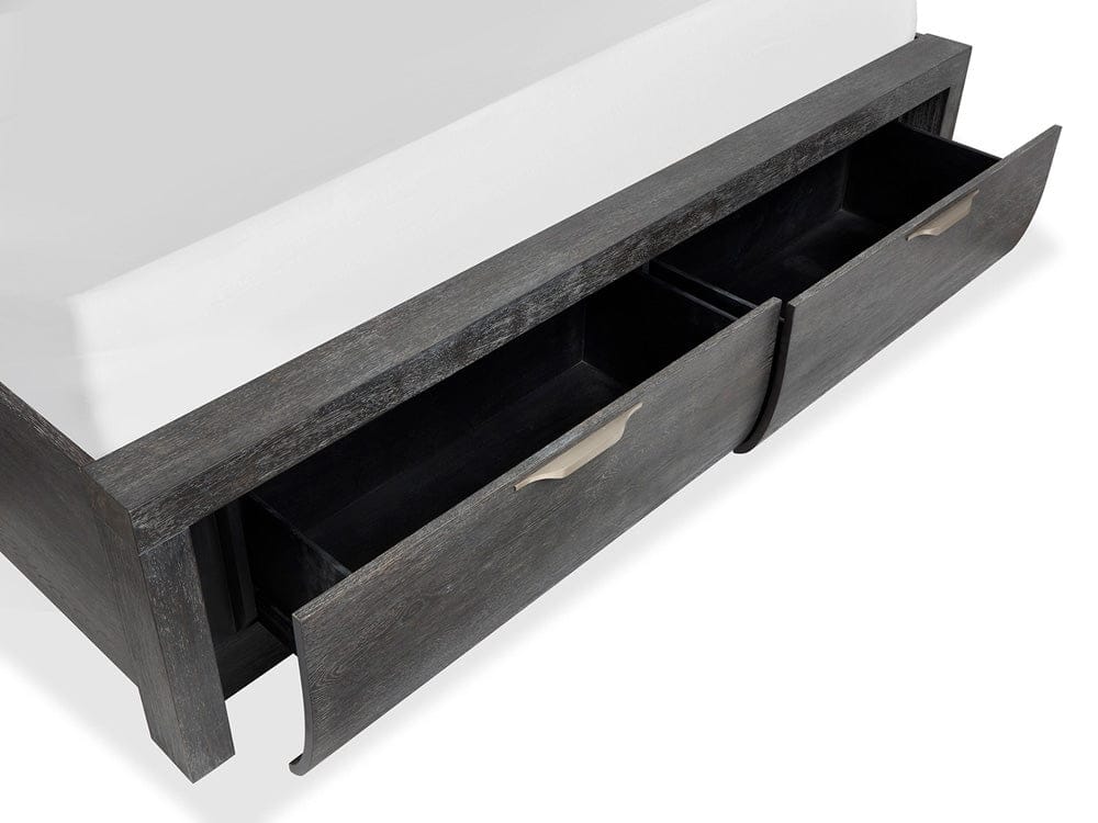 Henry & Mason  -  Linsbury Black Heron California King Panel Storage Bed  - AFA01031 view 7