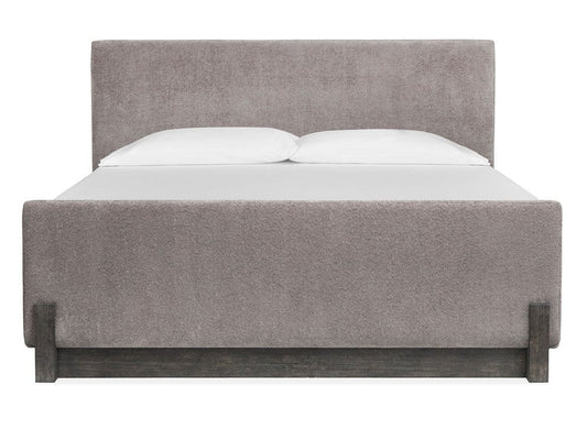 Henry & Mason  -  Linsbury Black Heron King Upholstered Panel Bed  - AFA01038 view 2
