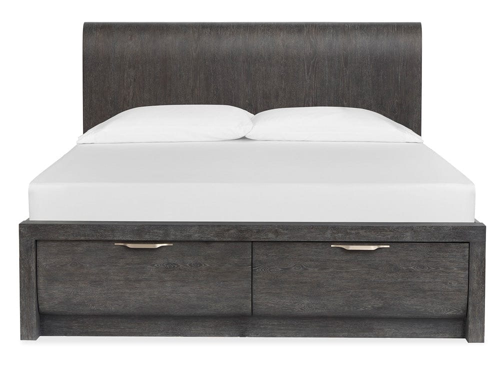 Henry & Mason  -  Linsbury Black Heron Queen Panel Storage Bed  - AFA01041 view 3
