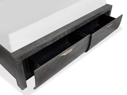 Henry & Mason  -  Linsbury Black Heron Queen Panel Storage Bed  - AFA01041 view 7