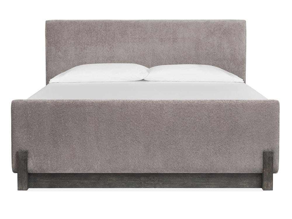 Henry & Mason  -  Linsbury Black Heron Queen Upholstered Panel Bed  - AFA01042 view 2