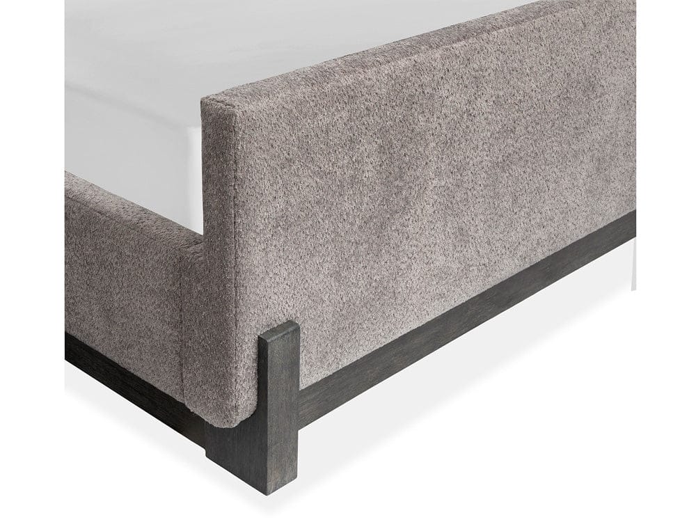 Henry & Mason  -  Linsbury Black Heron Queen Upholstered Panel Bed  - AFA01042 view 5